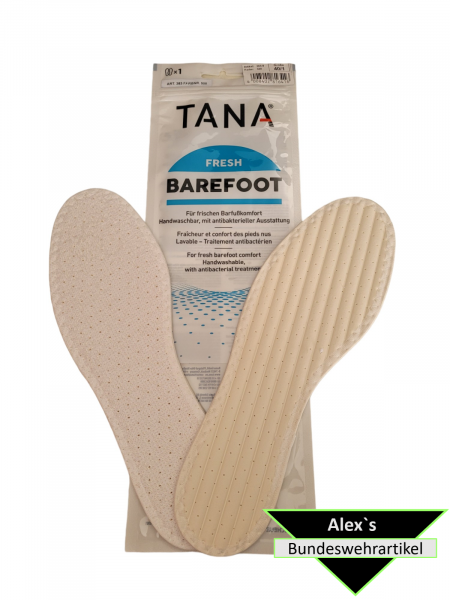 TANA Einlegesohle BAREFOOT frischen Barfußkomfort Schuhe Neu 383